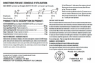 Hip and joint dog supplement label with directions for use, product facts, and manufacturing information.