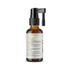 Back of spray bottle, showing product facts, ingredients, etc.